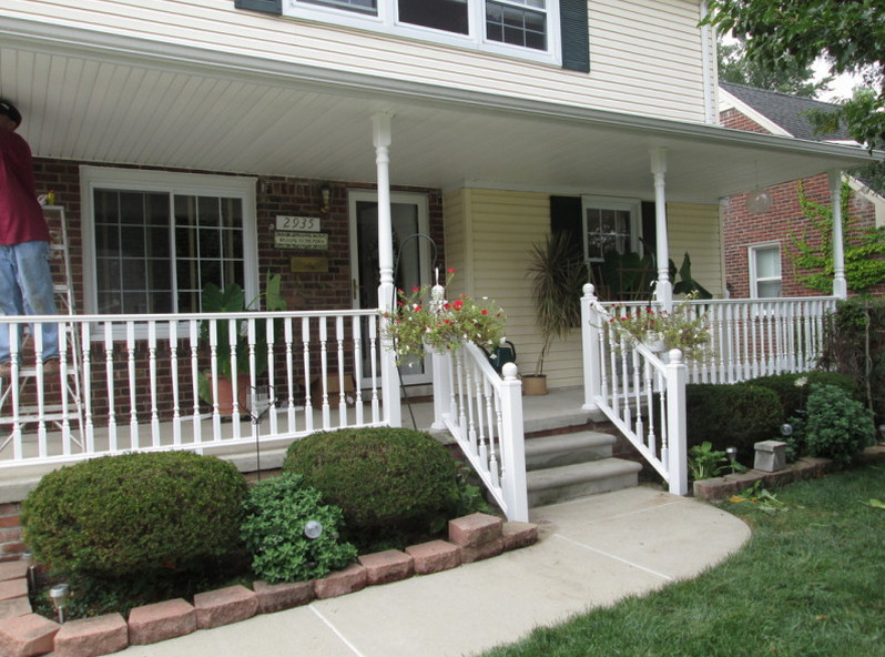 front porch railing height