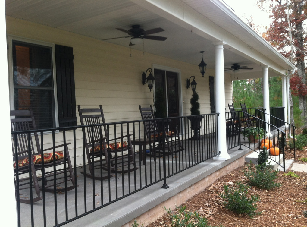 metal front porch railings