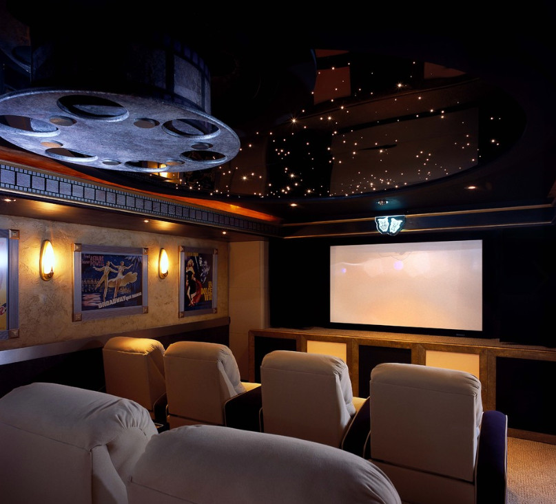 movie theater style decor