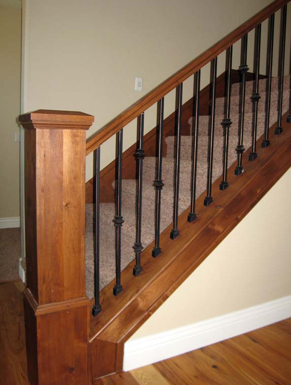 rod iron stair railing spindles