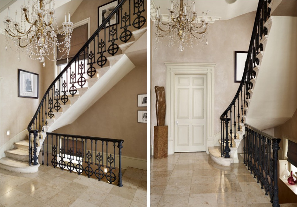 rustic wrought iron balusters