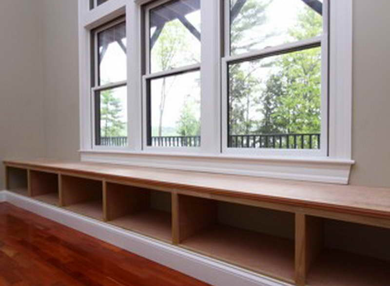 Window Bench With Book Shelves