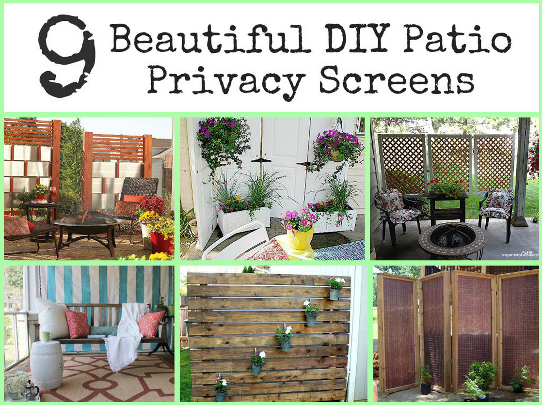 DIY Outdoor Privacy Screen 2