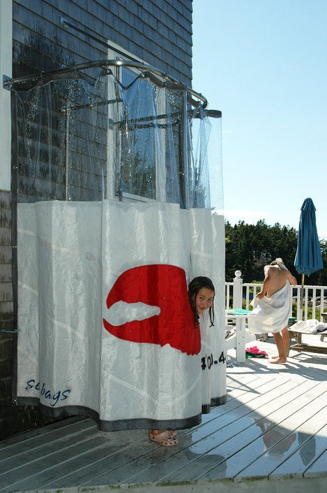 Outdoor Shower Curtain Ideas 3