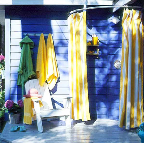 Outdoor shower Curtain Ideas