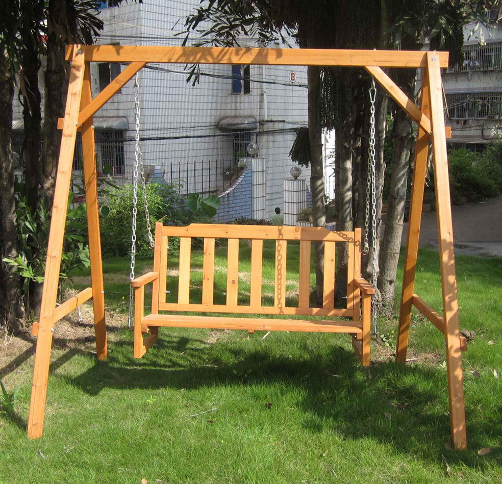 Wooden Front Porch Swing 5