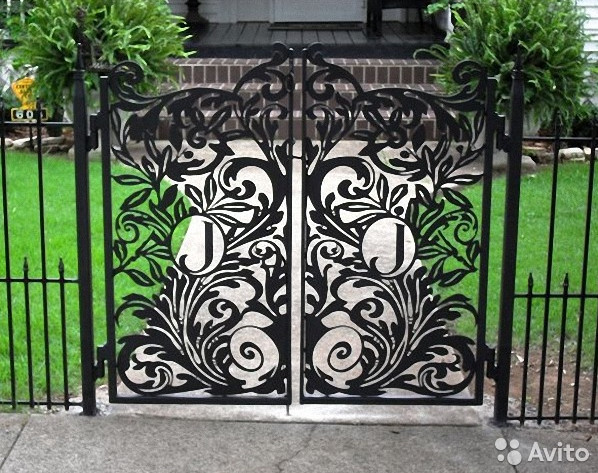 decorative iron garden gates 2