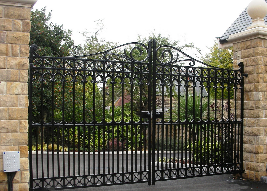 decorative iron garden gates