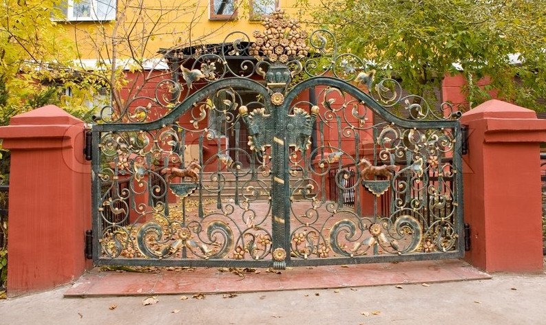 decorative metal gates modern 3